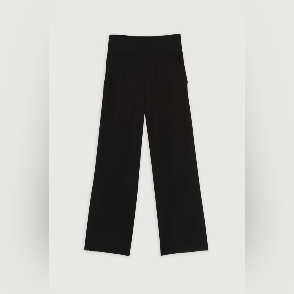NWT BLACK Oak + Fort elastic waistband cropped pants